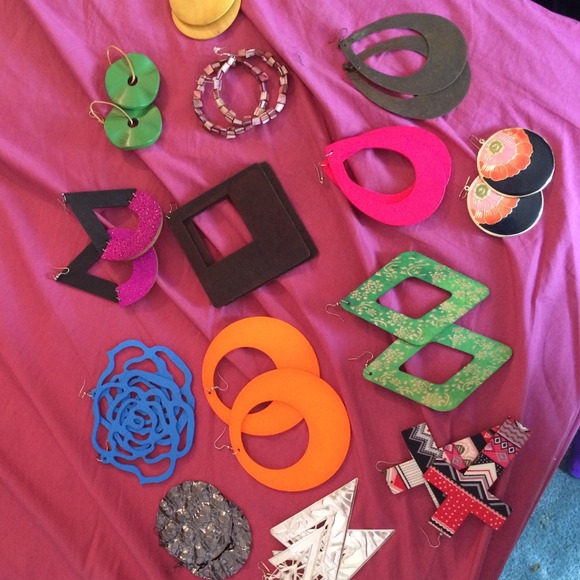 Wooden/metal earrings BUNDLE !!! 🌟🌟🌟🌟🌟🌟🌟🌟