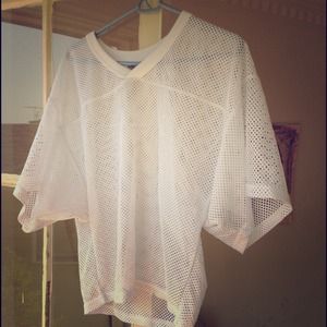 White mesh top