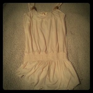 2 one Off white "flowing" and one coral tank