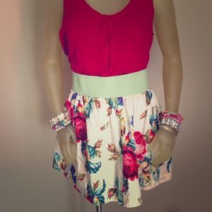 Wet Seal Floral skirt
