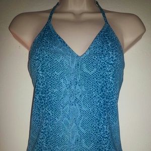 Express Snakeskin Print Halter