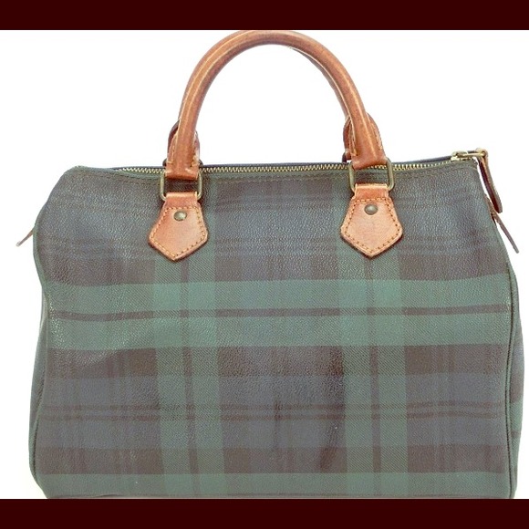Authentic Polo Ralph Lauren Green Tartan Boston - Picture 1 of 4