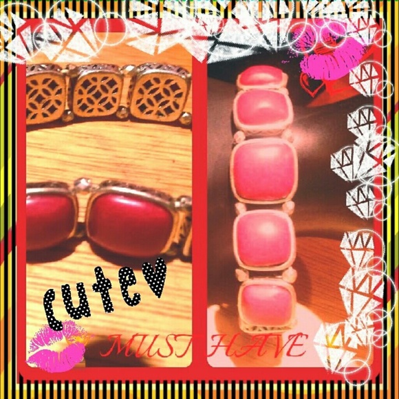 FOSSIL~REDSTONE STRETCH BRACELET - Picture 4 of 4