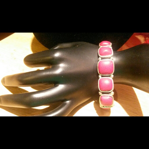 FOSSIL~REDSTONE STRETCH BRACELET - Picture 1 of 4