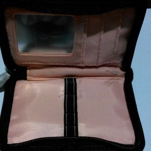 Black Wallet/Make-up brush or lipstick holder