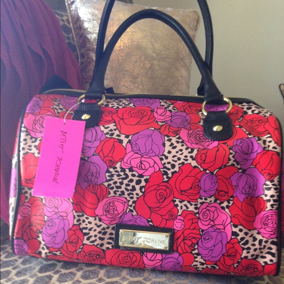 💜Betsey Johnson Cheetah Berry Satchel💜 NWT! - Picture 1 of 4