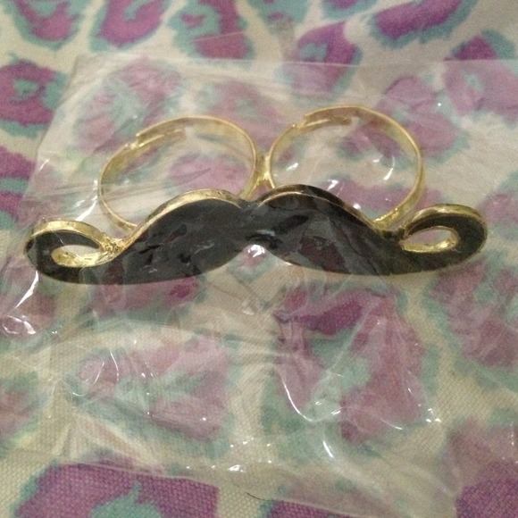 Mustache Double Ring - Picture 2 of 3
