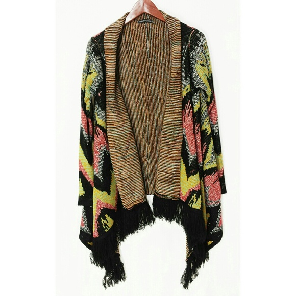 Tribal cardigan with fringe - Picture 2 of 3