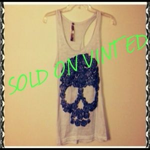 SOLD ON VINTED Skull tanktop
