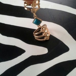 Adorable 2 piece attached ring
