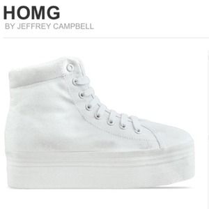 Jeffrey Campbell HOMG white platform sneaker