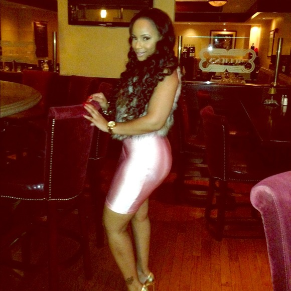 Nylon tricot Tank pencil dress