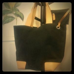 Black Canvas Tote