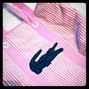 Lacoste beach tote