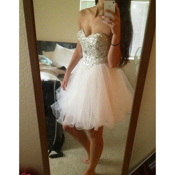 White short Prom/Homecoming dress