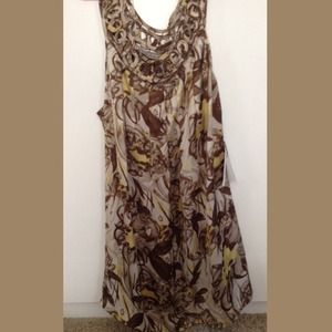 Floral dress shirt ! Never worn , super silky!