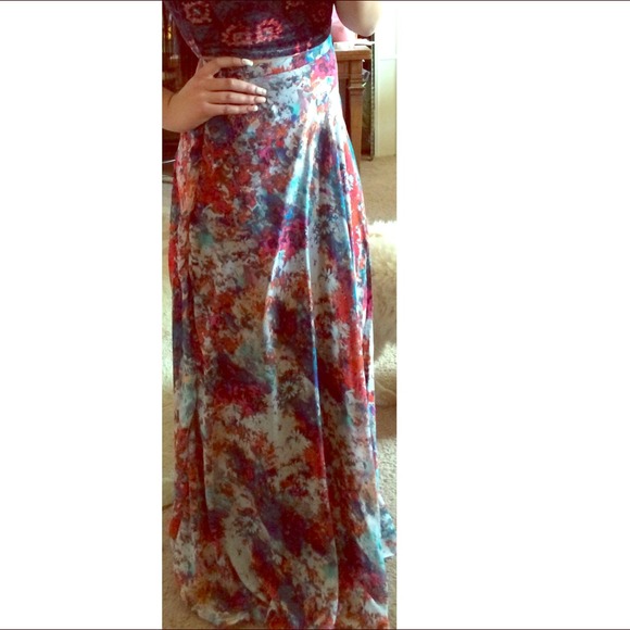 Watercolor Maxi Skirt!