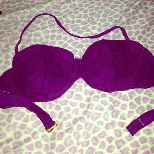 Purple bathing suit top