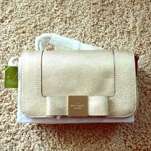 ✨Kate Spade GOLD crossbody mini purse BRAND NEW