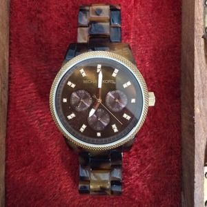 Michael Kors Tortoise Shell watch 100% authentic