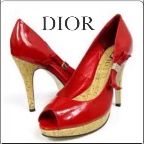 ❤️3XHost Pick Christian Dior Peep Toe Heels