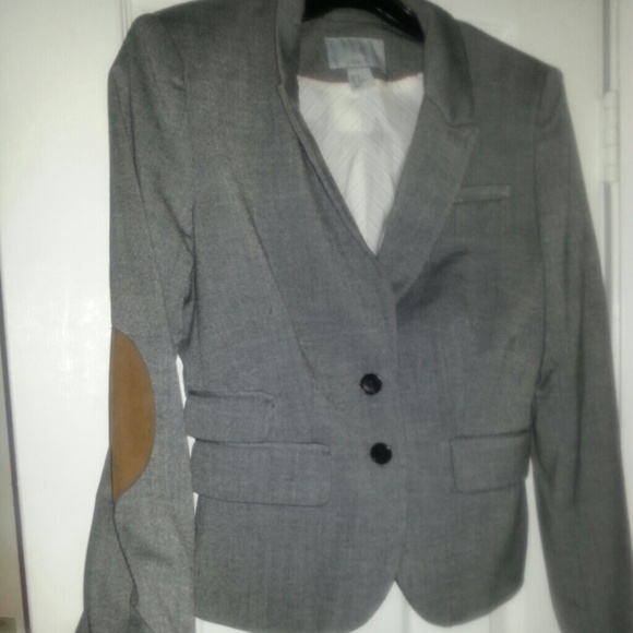 H&M grey tailor fit twill blazer with sz 8
