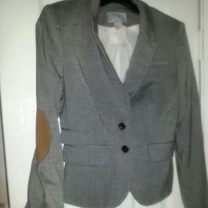 H&M grey tailor fit twill blazer with sz 8