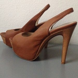 Platform Slingback Heels