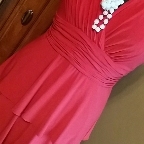 SOLD. Plus Evan Picone. Red Dress - Picture 3 of 4