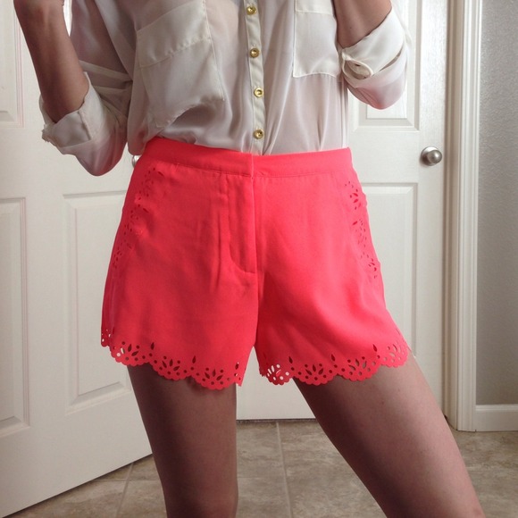 NWT Neon Coral Shorts
