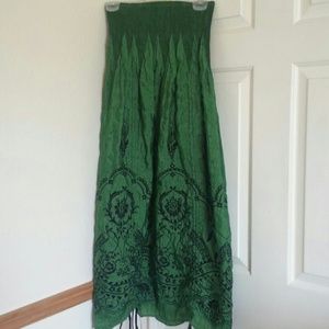 Strapless Lapis Brand Dress
