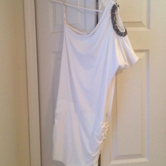 White cocktail dress