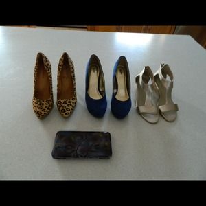 Royal blue heels.