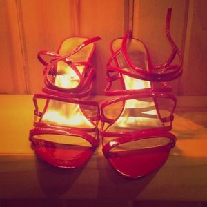 Red Nine West Sandals