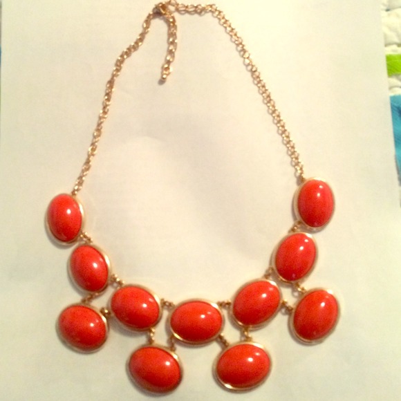 Orange bubble necklace