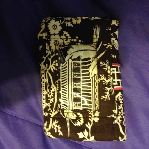 Brown and white Vera Bradley wallet