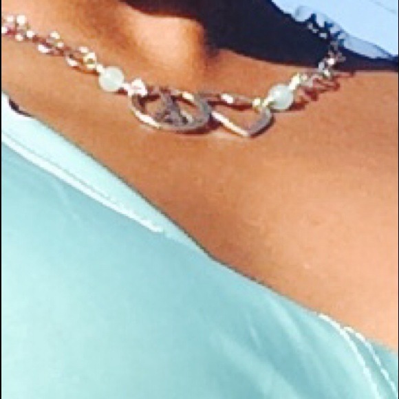 Hand Designed Rhodium Necklace - Picture 2 of 2