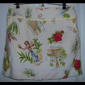 J Crew Hawaii Holiday Skirt Novelty 12 Collectible