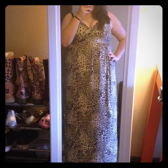 Leopard print maxi