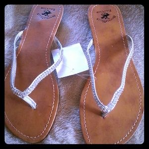 Brand new Beverly Hills Polo Club sandals