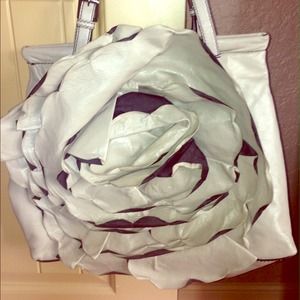 Valentino Distressed Floral Handbag
