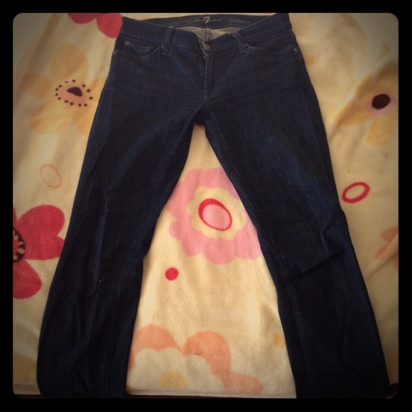 7 for all mankind Roxanne skinny jeans, size 27