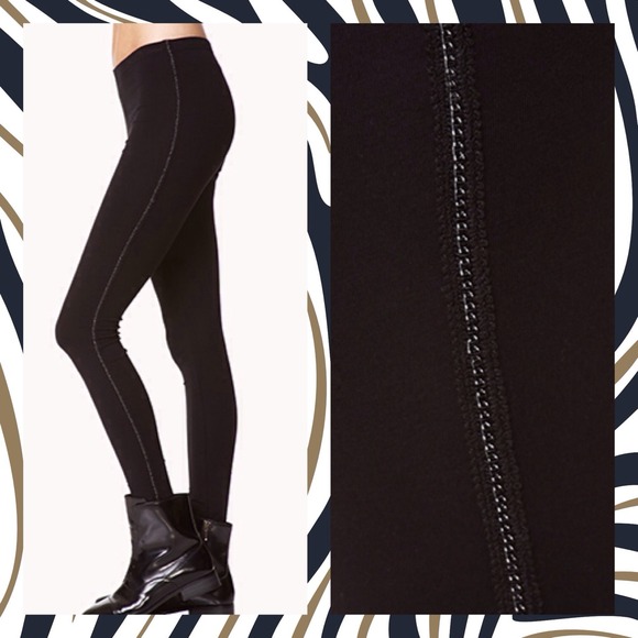 Forever 21 Chain Trimmed Leggings