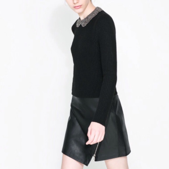 Zara Sweaters - FIRESALE! NWT Zara Angora Sweater with Rhinestones Zara Sweaters - FIRESALE! NWT Zara Angora Sweater with Rhinestones