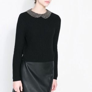 Zara Sweaters - FIRESALE! NWT Zara Angora Sweater with Rhinestones Zara Sweaters - FIRESALE! NWT Zara Angora Sweater with Rhinestones