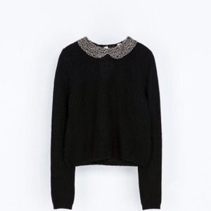 Zara Sweaters - FIRESALE! NWT Zara Angora Sweater with Rhinestones Zara Sweaters - FIRESALE! NWT Zara Angora Sweater with Rhinestones