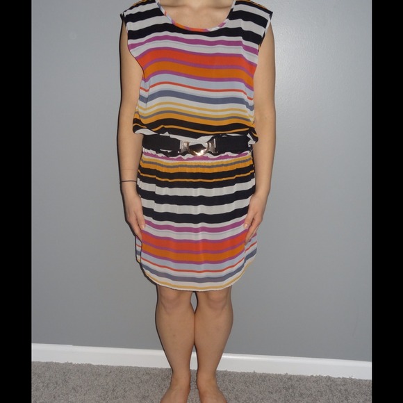 Multicolored stripped dress - Picture 2 of 2