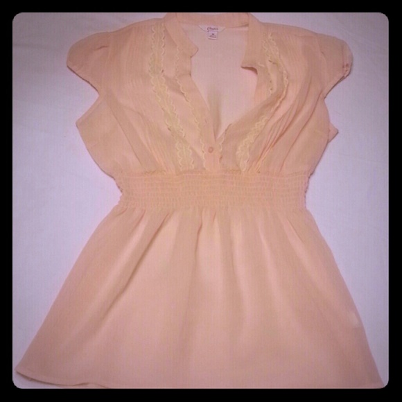 Candie's Shell Pink Sheer Tunic