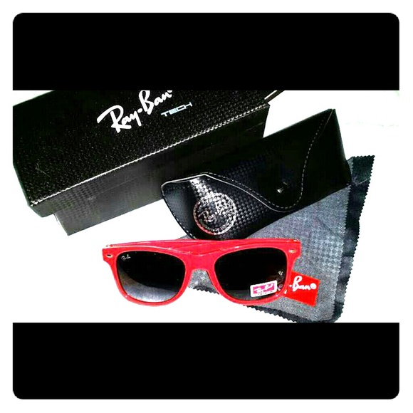 RED Ray Ban brand Sun Shades