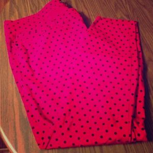 💕Sassy red and black polka dot skinnies!💕